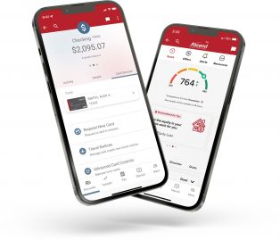 Ascend mobile app on screens