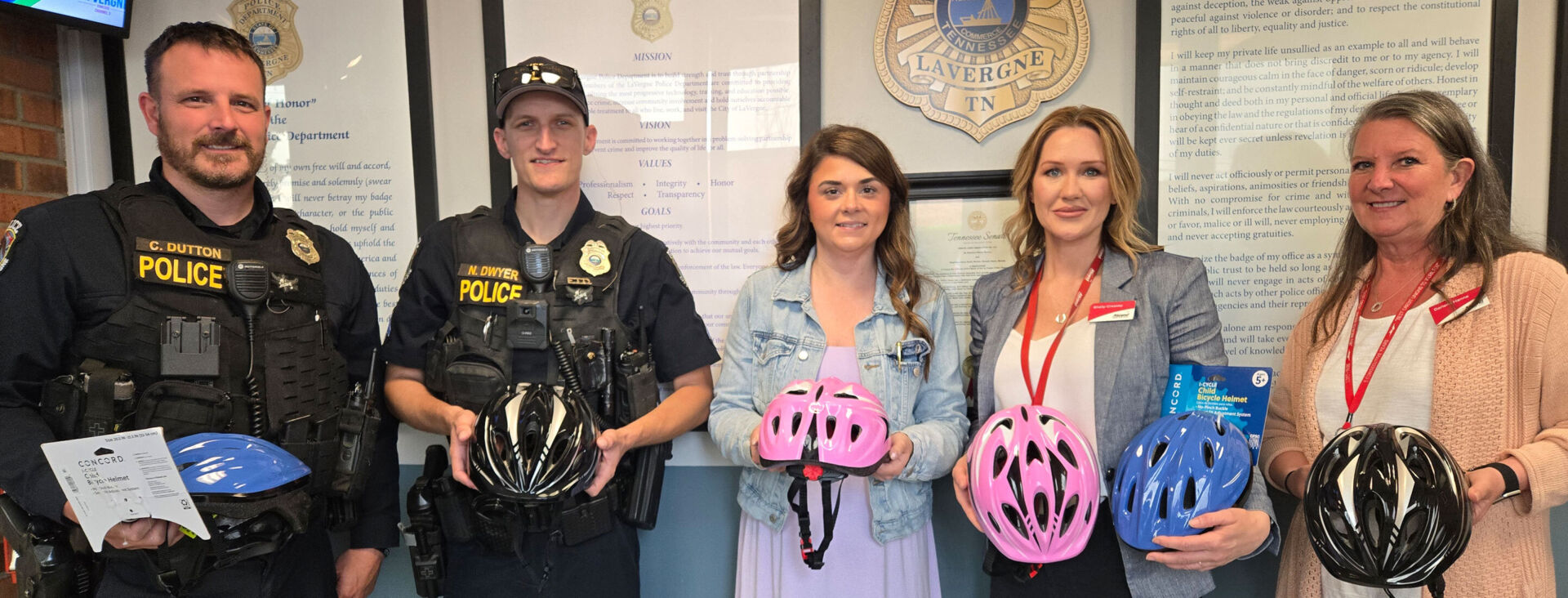 Ascend donates helmets for La Vergne’s inaugural Safety Day.