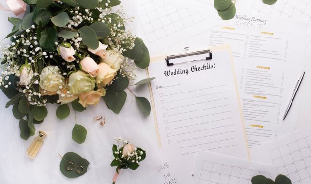 Flowers and a wedding checklist