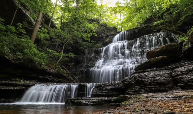 A waterfall in Tennessee.