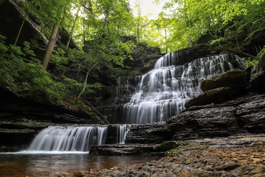 A waterfall in Tennessee.