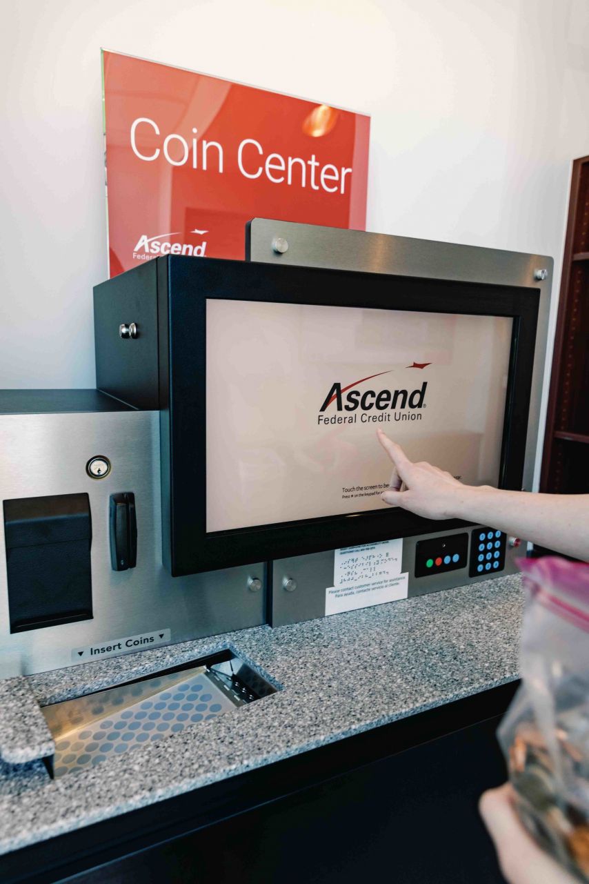 An Ascend coin counter machine
