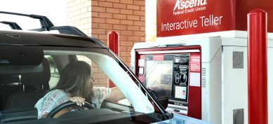 Interactive teller drive up