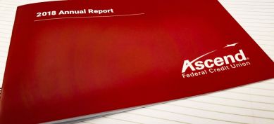 Ascend's annual report notebook