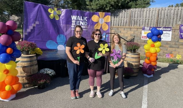 3 Ascend employees attend the Walk to End Alzheimers Event in Lynchburg, TN