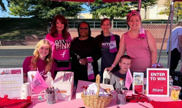 Ascend employees attend the More Than Pink Walk with their families