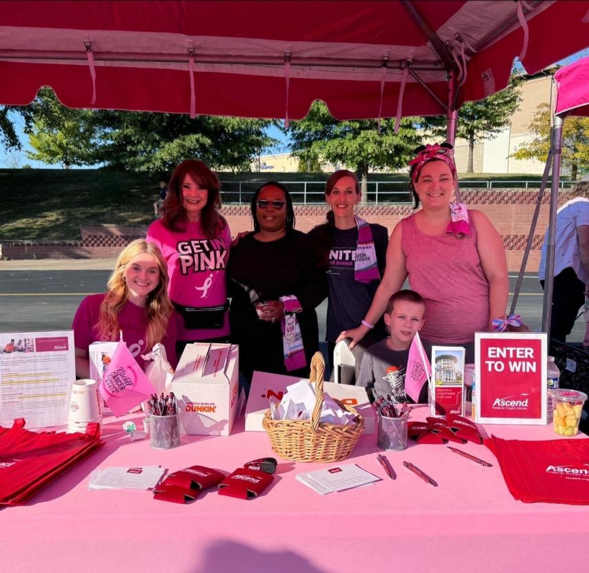 Ascend employees attend the More Than Pink Walk with their families