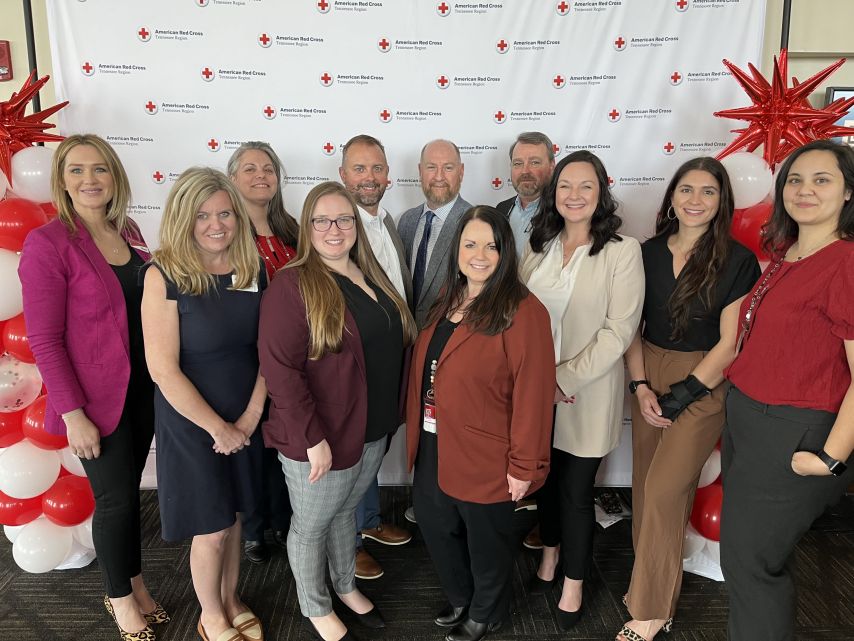 Ascend team members pose for group photo
