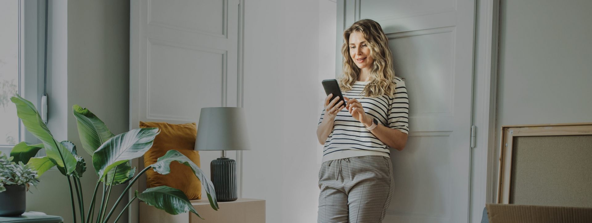 Woman using her phone