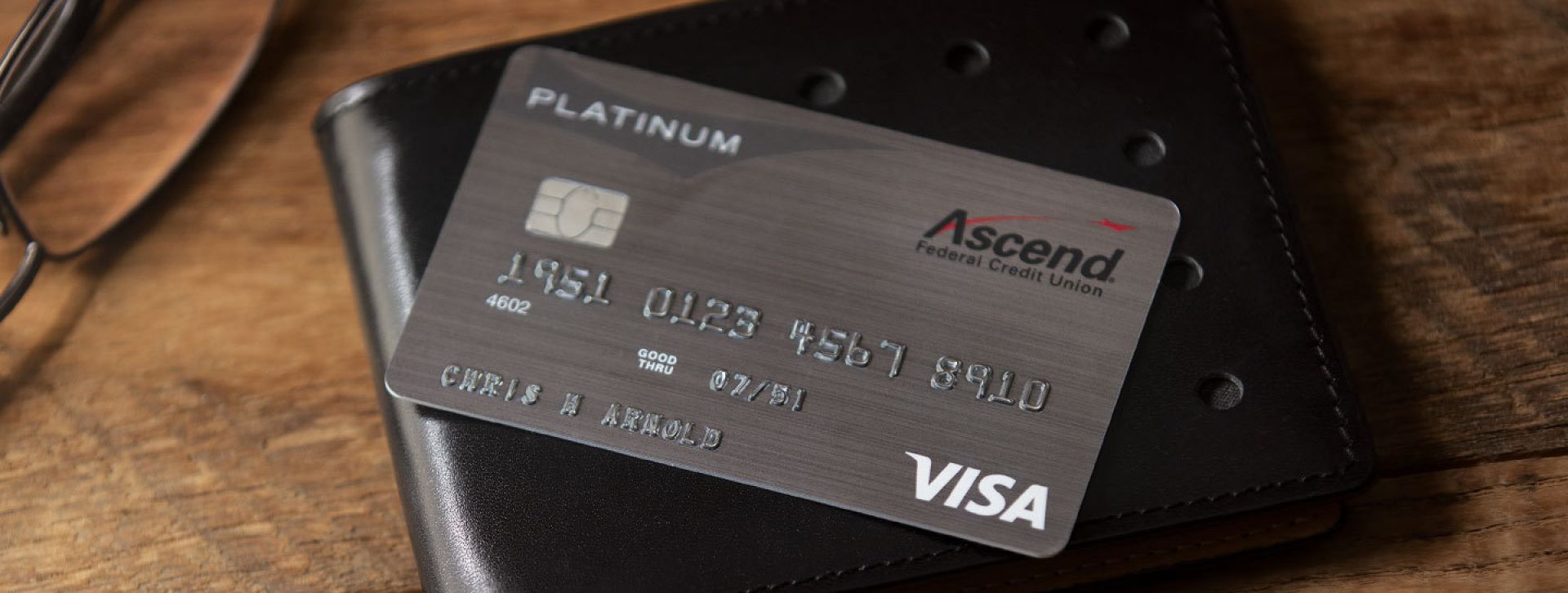 Ascend platinum card on wallet