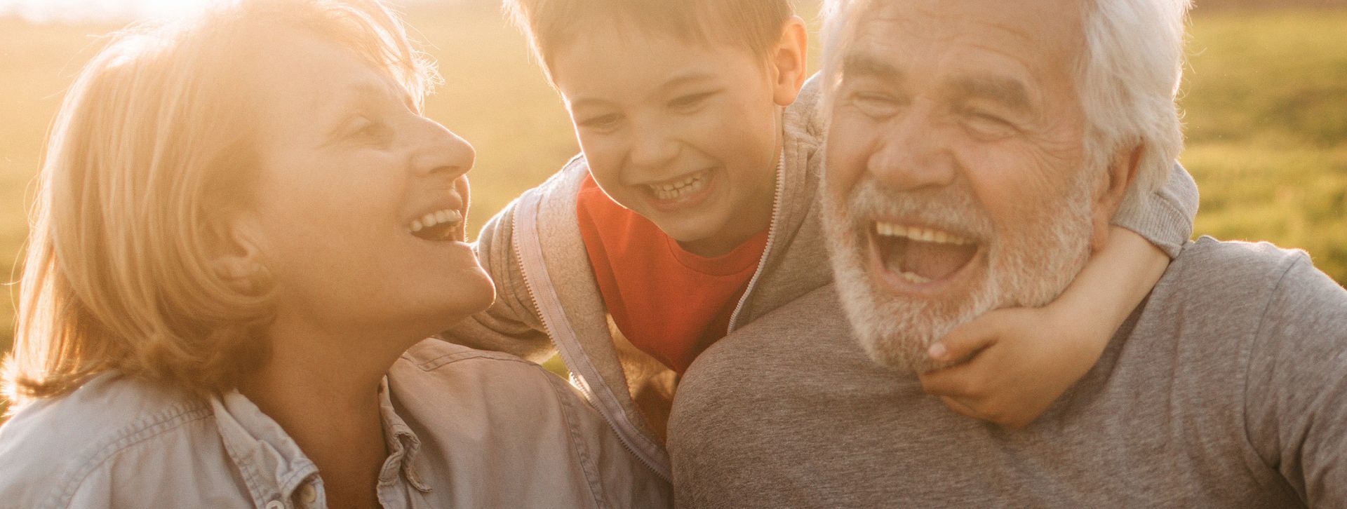 Grandparents with their grandchild